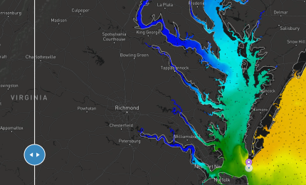 Chesapeake Bay Salinity at Max Flood vs. Max Ebb