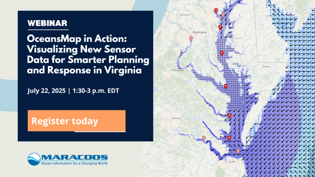 Webinar Recording Now Available: OceansMap in Action: Visualizing New Sensor Data for Smarter Planning and Response in Virginia